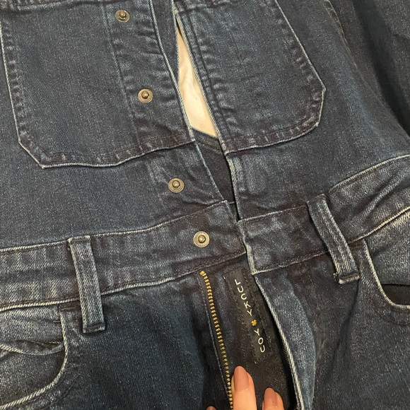 Lucky Brand denim fitted overalls - Picture 8 of 14